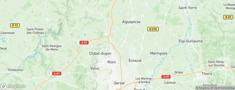 Cellule, France Map
