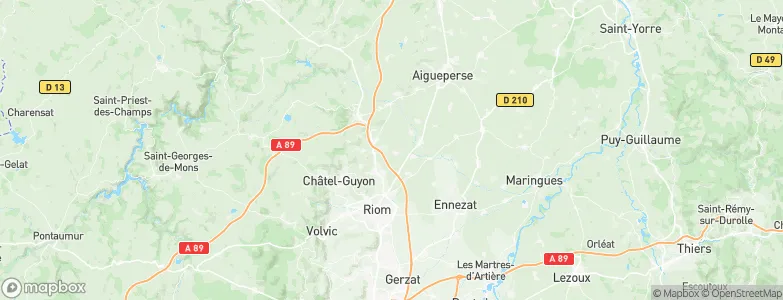 Cellule, France Map