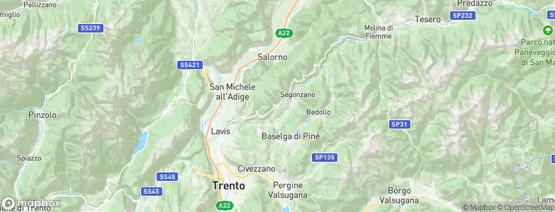 Cembra, Italy Map