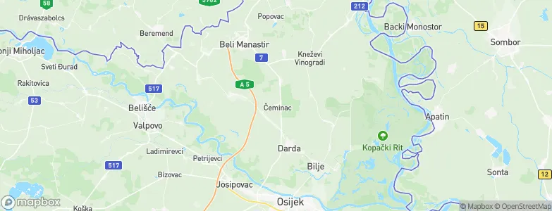Čeminac, Croatia Map