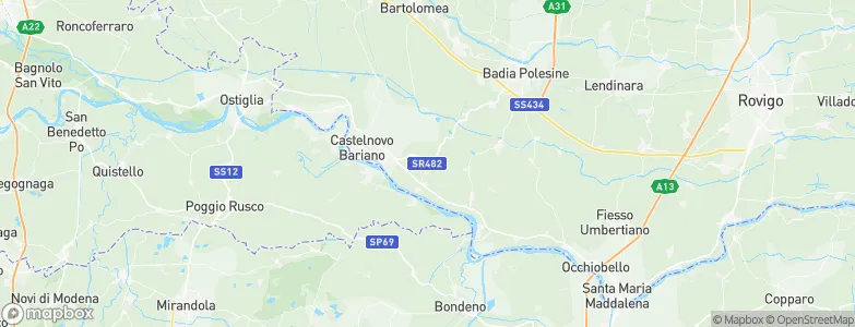 Ceneselli, Italy Map