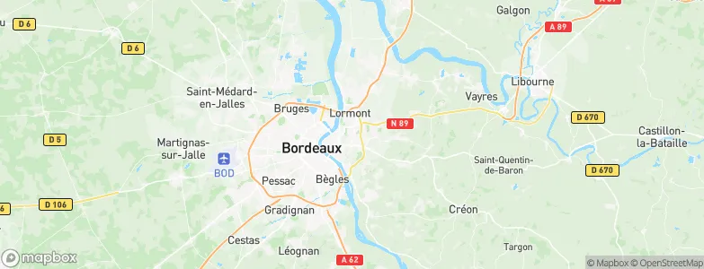 Cenon, France Map