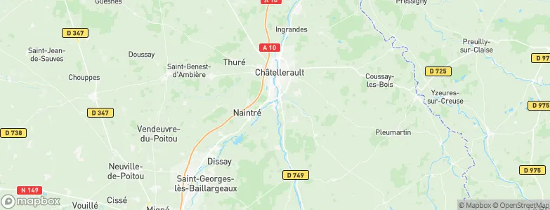 Cenon-sur-Vienne, France Map