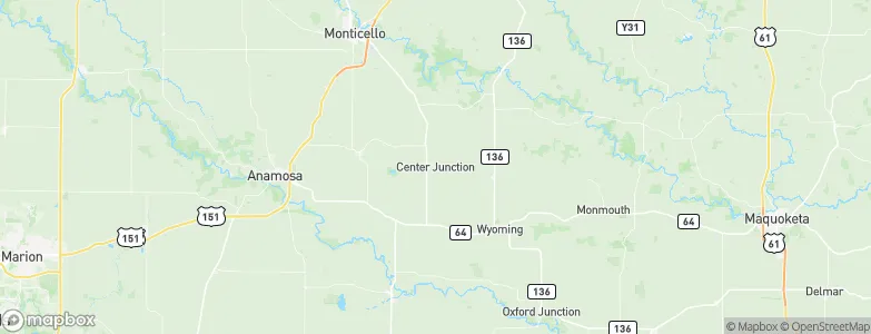 Center Junction, United States Map