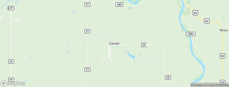 Center, United States Map