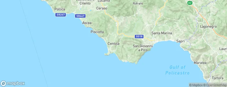 Centola, Italy Map