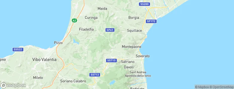 Centrache, Italy Map