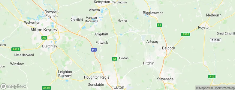 Central Bedfordshire, United Kingdom Map