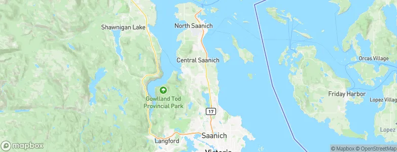 Central Saanich, Canada Map