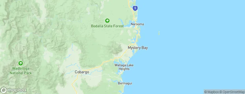 Central Tilba, Australia Map