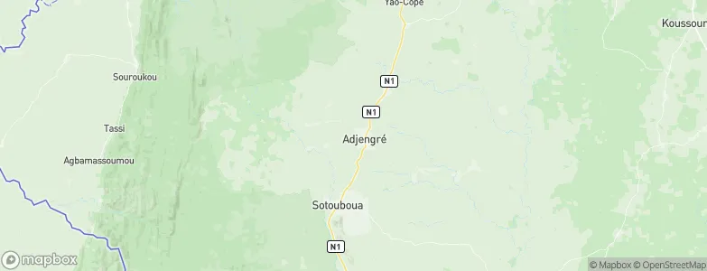 Centrale, Togo Map