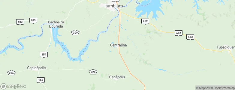 Centralina, Brazil Map