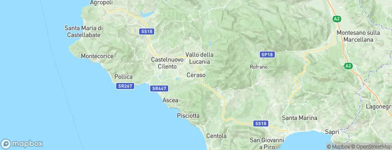 Ceraso, Italy Map