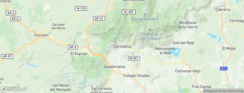 Cercedilla, Spain Map