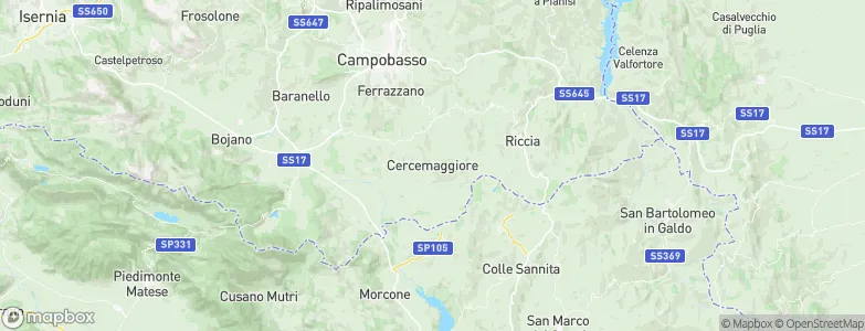 Cercemaggiore, Italy Map
