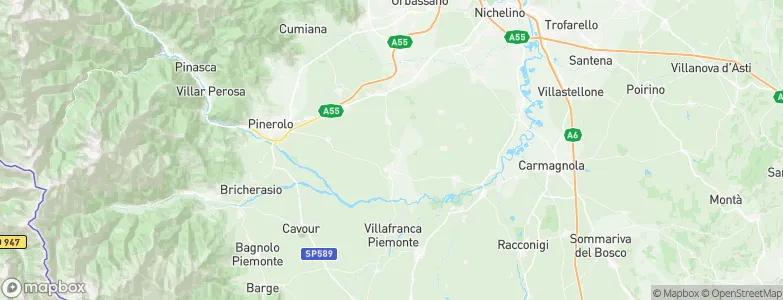 Cercenasco, Italy Map
