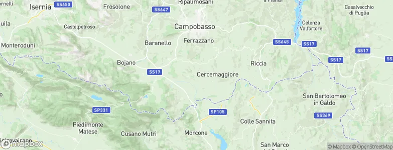 Cercepiccola, Italy Map
