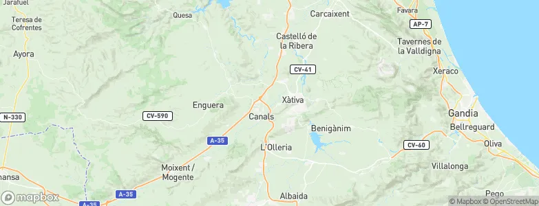 Cerdà, Spain Map