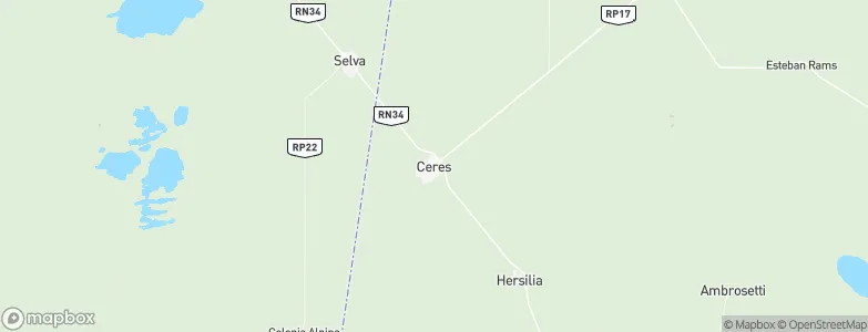 Ceres, Argentina Map
