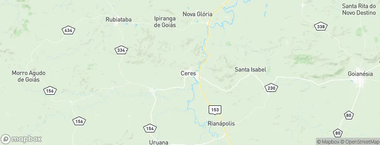 Ceres, Brazil Map