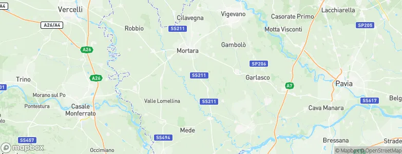 Cergnago, Italy Map