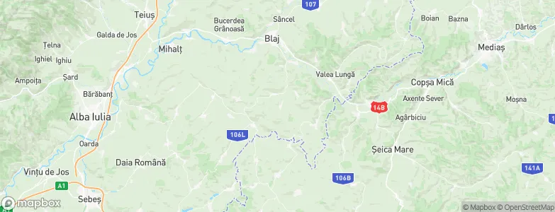 Cergău Mic, Romania Map