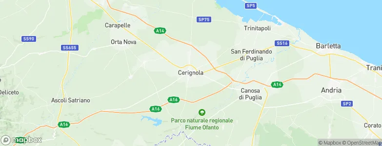 Cerignola, Italy Map