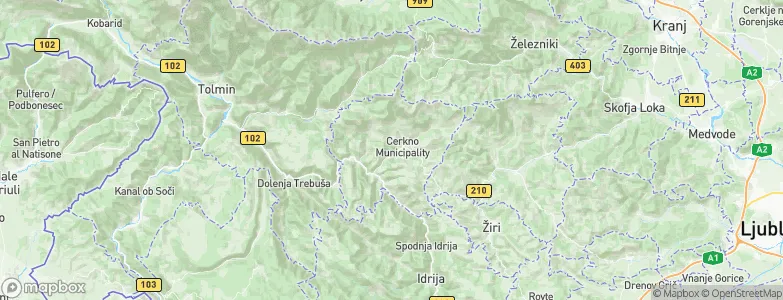 Cerkno, Slovenia Map