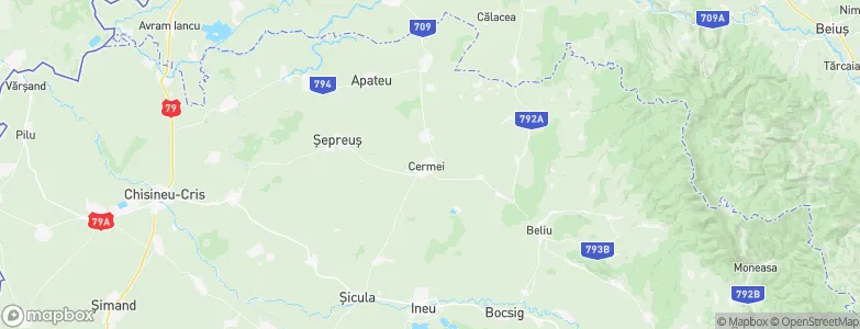 Cermei, Romania Map
