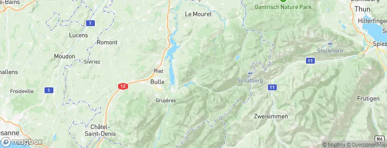 Cerniat, Switzerland Map