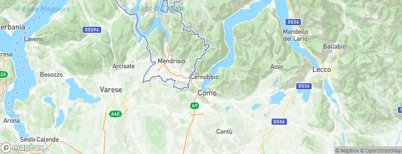 Cernobbio, Italy Map