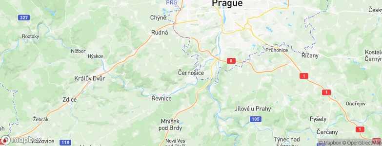 Černošice, Czechia Map