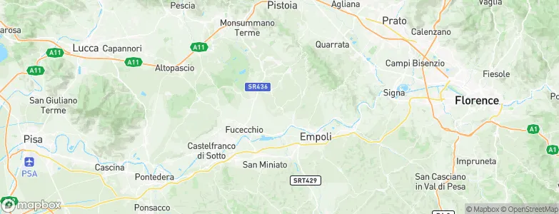 Cerreto Guidi, Italy Map