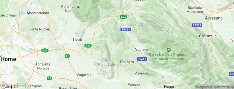 Cerreto Laziale, Italy Map
