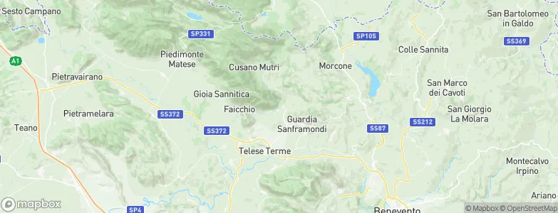 Cerreto Sannita, Italy Map