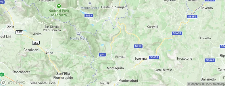 Cerro al Volturno, Italy Map