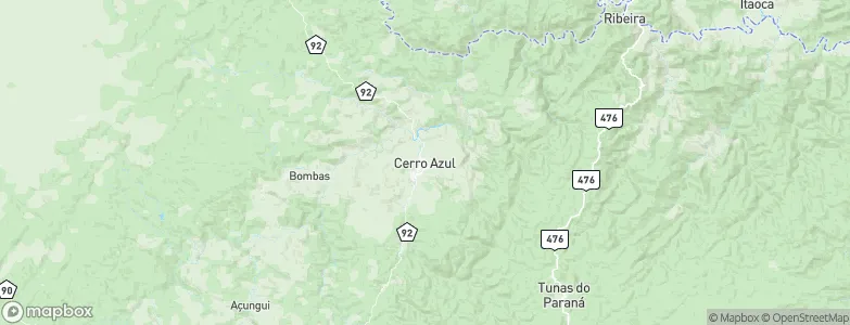 Cerro Azul, Brazil Map