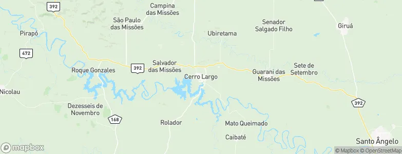 Cerro Largo, Brazil Map