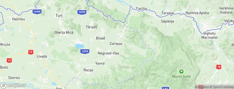 Certeze, Romania Map