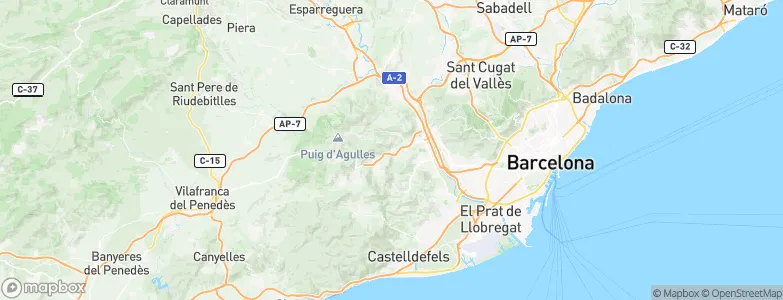 Cervelló, Spain Map