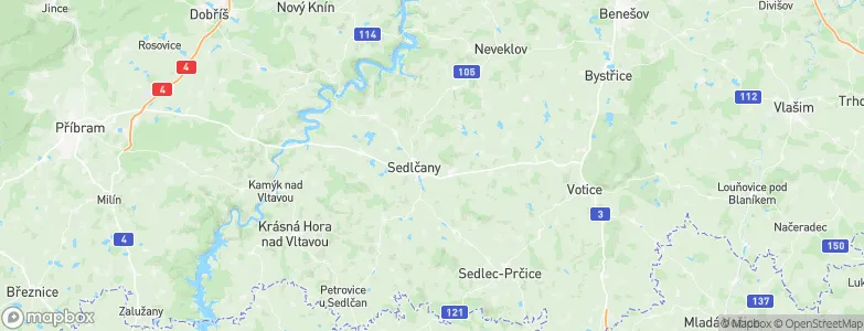 Červený Hrádek, Czechia Map