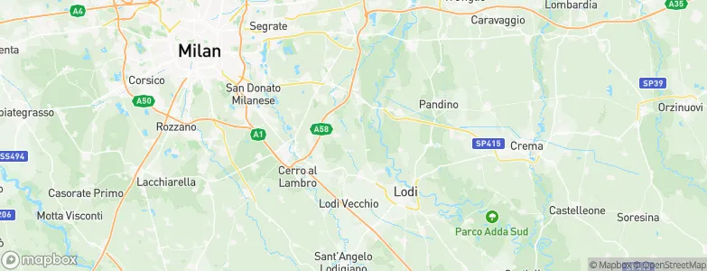 Cervignano d'Adda, Italy Map