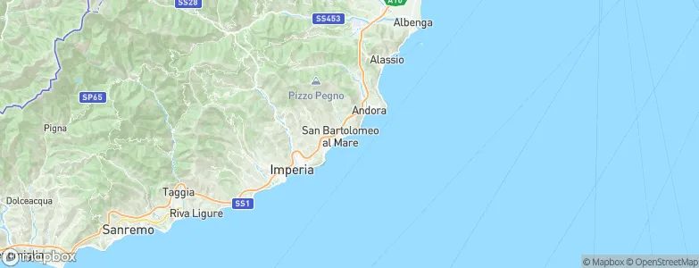 Cervo, Italy Map