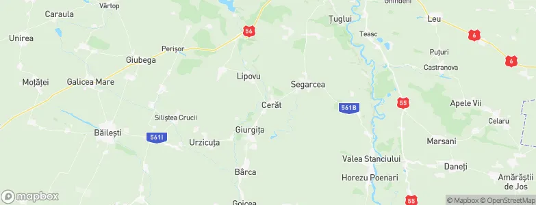 Cerăt, Romania Map