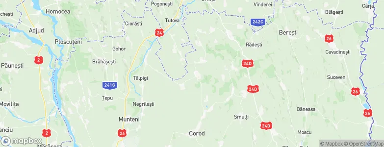Cerţeşti, Romania Map