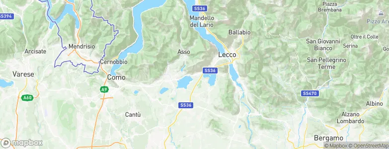 Cesana Brianza, Italy Map