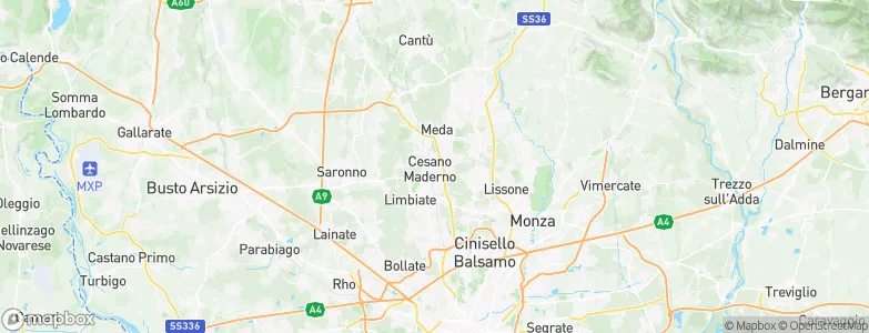 Cesano Maderno, Italy Map