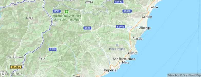 Cesio, Italy Map