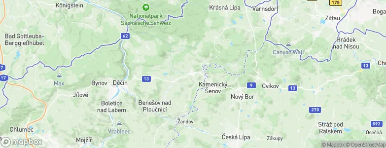 Česká Kamenice, Czechia Map