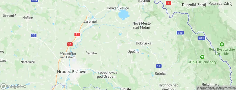 České Meziříčí, Czechia Map